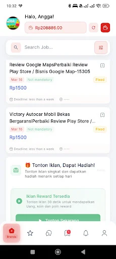 Gudang Tugas: Ganhe Dinheiro Real Realizando Microtarefas Online - Screenshot 9