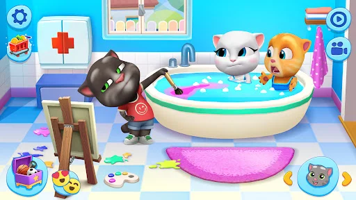 Baixar My Talking Tom Friends – Cuide de Todos os Seus Amigos - Screenshot 1