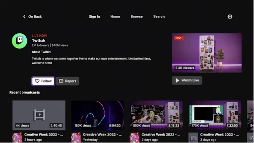 Baixar Twitch: Live Streaming – Assista a Lives e Games Grátis - Screenshot 17