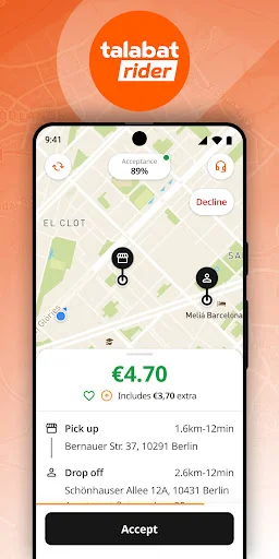 Baixar Talabat Rider APK – Entregue Mais e Ganhe Dinheiro Agora - Screenshot 4