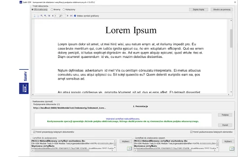 Szafir SDK Web: Assinatura Eletrônica Qualificada no Navegador - Screenshot 1