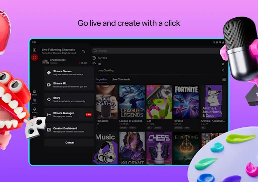 Baixar Twitch: Live Streaming – Assista a Lives e Games Grátis - Screenshot 16