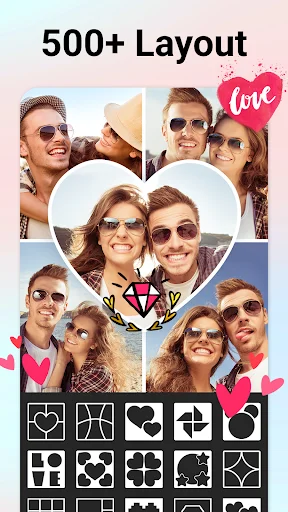 Collage Maker & Photo Editor: Criador de Colagens Grátis - Screenshot 1