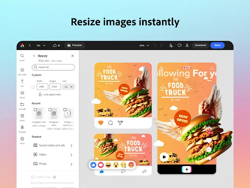Adobe Express: Edição de Fotos e Vídeos AI – Baixe Agora Grátis - Screenshot 24