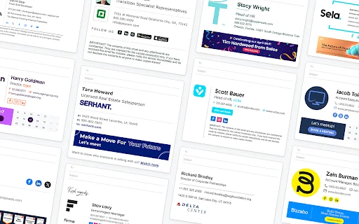 WiseStamp: Assinatura de E-mail Profissional para Chrome - Screenshot 1