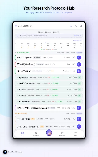 Smart Peptide Tracker: Monitore Seus Peptídeos com Precisão - Screenshot 9
