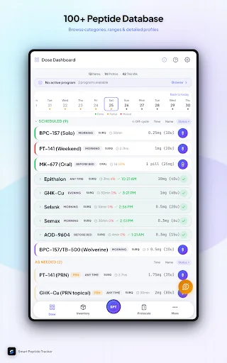 Smart Peptide Tracker: Monitore Seus Peptídeos com Precisão - Screenshot 10