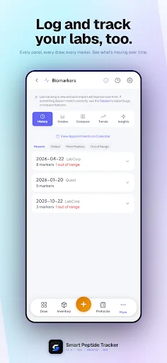 Smart Peptide Tracker: Monitore Seus Peptídeos com Precisão - Screenshot 5