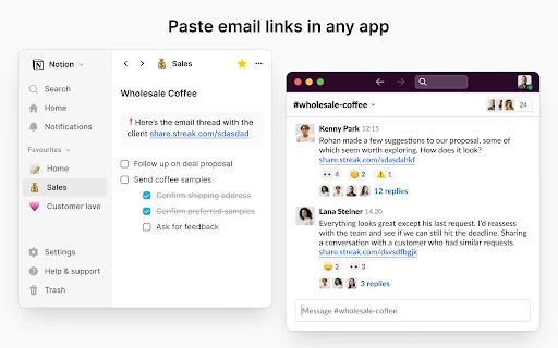Streak Email Sharing: Compartilhe e-mails no Gmail facilmente - Screenshot 2