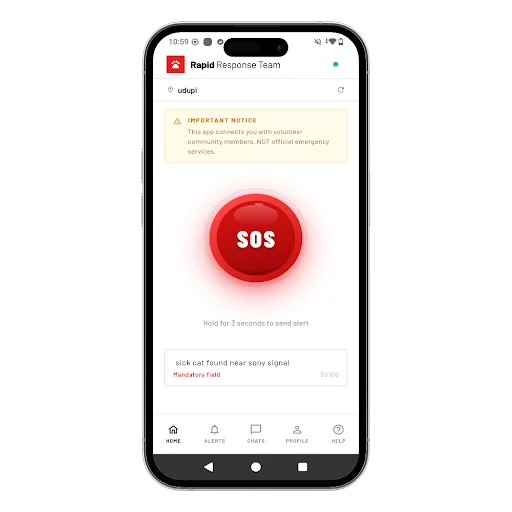 Download Rapid Response: Alertas SOS para Proteção Animal Grátis - Screenshot 4