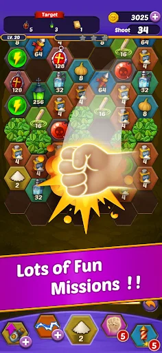 Download Shoot The Monster – Jogo de Puzzle 2048 Grátis - Screenshot 3