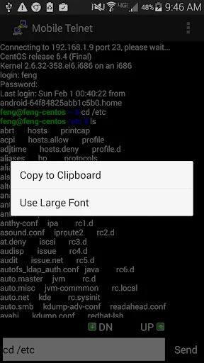 Mobile Telnet: Conectividade Remota Prática para Android - Screenshot 14