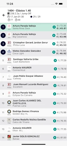 Equestrian Digital: Resultados e Listas de Provas de Salto - Screenshot 4