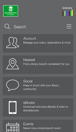 Baixar Plymouth Libraries – Acesso Fácil a Livros no Android - Screenshot 1