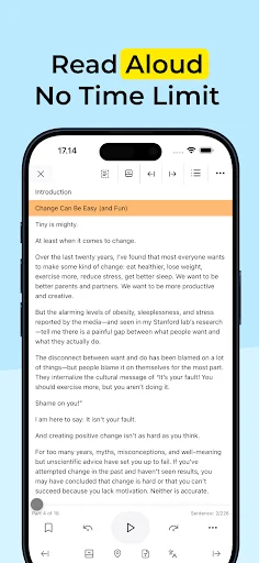 TTS Reader Pro: Leitor de Texto em Voz Alta Premium – Baixe Já - Screenshot 2
