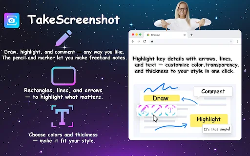 TakeScreenshot: Capture de Tela Rápida e Fácil no seu Navegador - Screenshot 2
