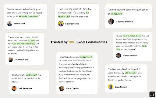 Skoot CRM: Automatize sua Comunidade Skool e Aumente sua Receita - Screenshot 5