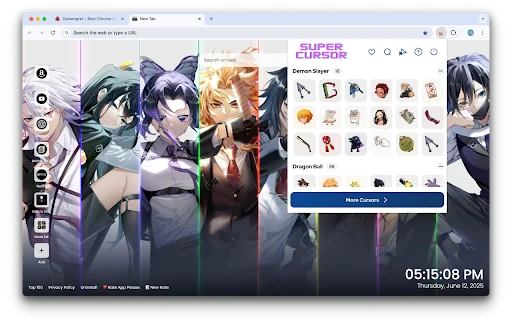 Anime Cursor: Personalize seu Chrome com Cursors de Anime - Screenshot 3