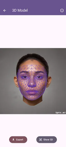 Baixar 3D Face Model Maker – Crie Modelos 3D do Seu Rosto Grátis - Screenshot 1