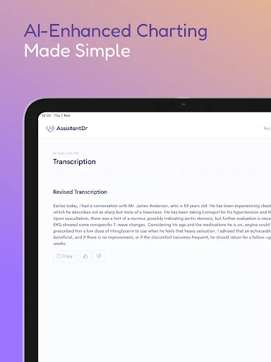 Assistant Dr. – Medical Scribe: Transcrição Médica por IA - Screenshot 20