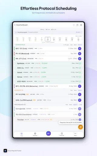Smart Peptide Tracker: Monitore Seus Peptídeos com Precisão - Screenshot 18