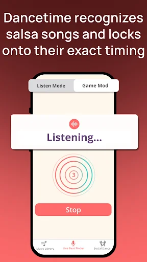 Dancetime – Salsa Beat Finder: Encontre o Ritmo Ideal Agora - Screenshot 1