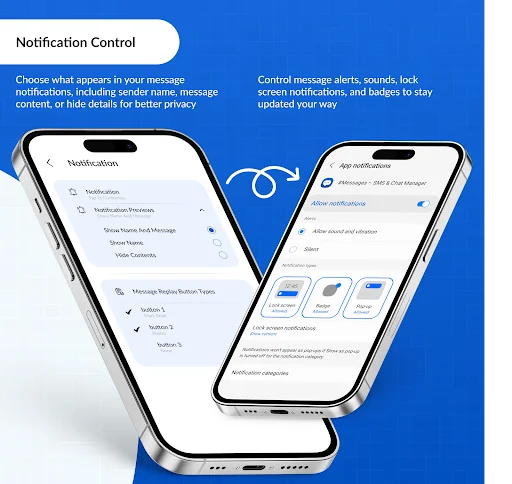 Messages – SMS & Chat Manager: Envie SMS e Gerencie Chats Agora - Screenshot 7