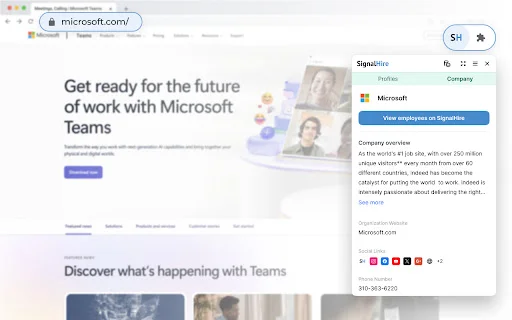 SignalHire: Encontre E-mails e Telefones Profissionais Grátis - Screenshot 4