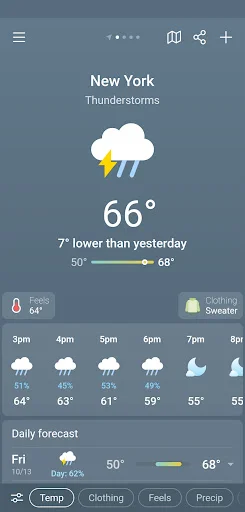 Weather & Clima – Baixe o Melhor App de Previsão do Tempo - Screenshot 2
