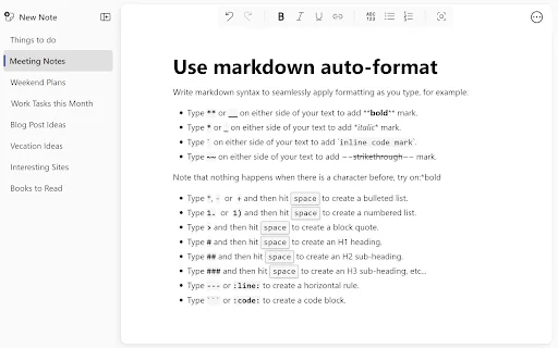 Notebook: Notas Rápidas e Simples – Extensão Essencial para Produtividade - Screenshot 3