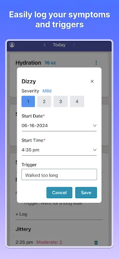 POTSie: Gerencie sua Síndrome de POTS com Facilidade e Eficácia - Screenshot 4