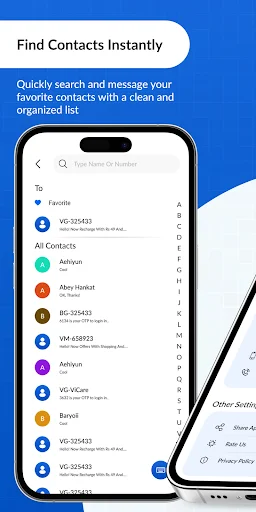Messages – SMS & Chat Manager: Envie SMS e Gerencie Chats Agora - Screenshot 4